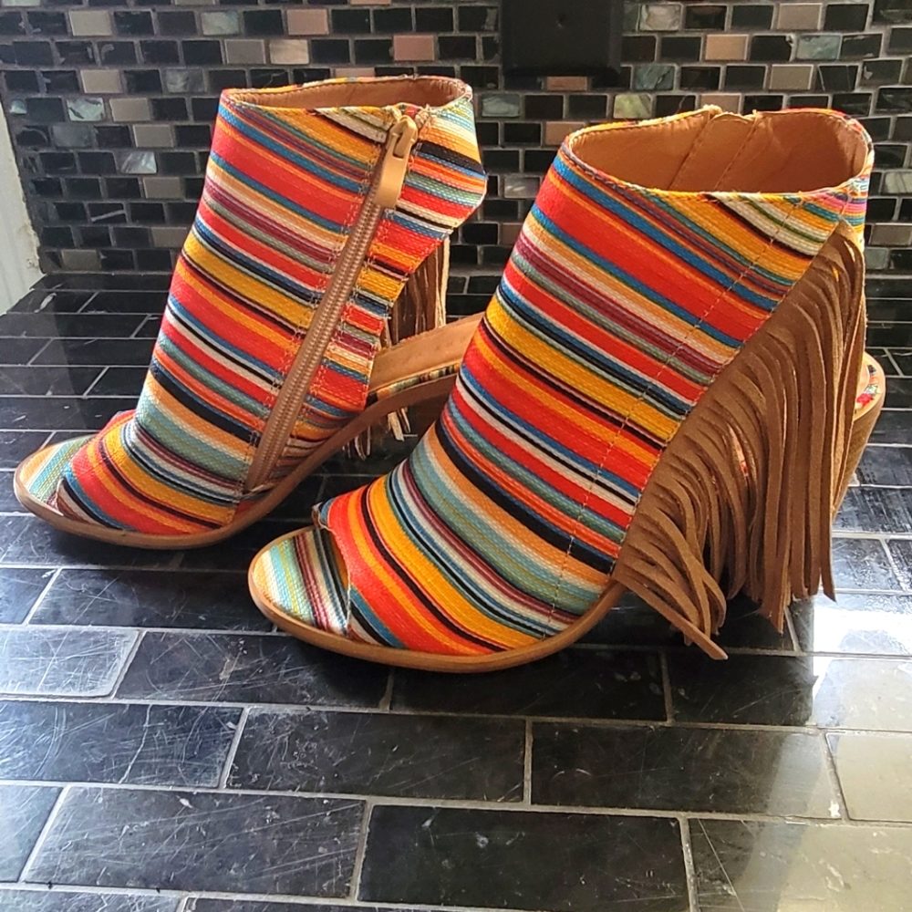 Serape booties